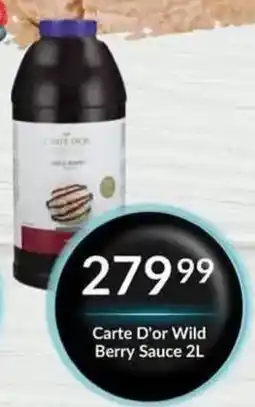 Super Save Carte D'or Wild Berry Sauce offer