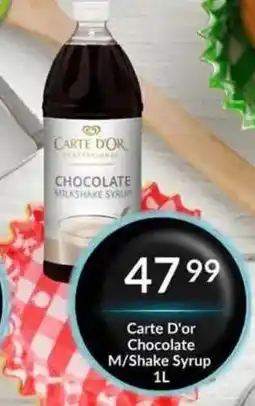 Super Save Carte D'or Chocolate M/Shake Syrup offer