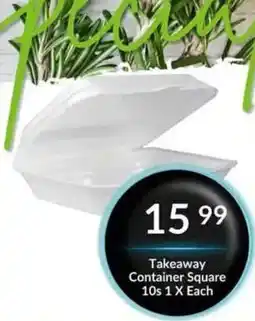 Super Save Takeaway Container Square offer