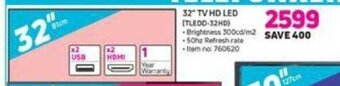 Telefunken - 32" TV HD LED