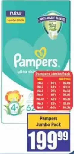 Big Save Pampers ultra skin offer