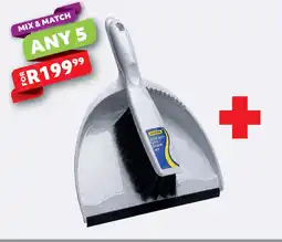 Crazy Plastics ADDIS dust pan and brush set offer