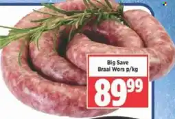Big Save Braai Wors offer