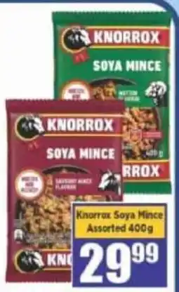 Big Save Knorrrox Soya Mince Assorted offer