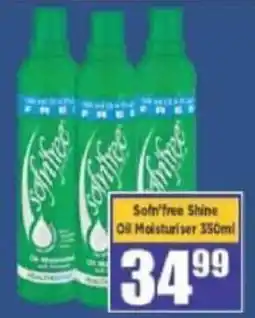 Big Save Sofn'free Shine Oil Moisturiser offer
