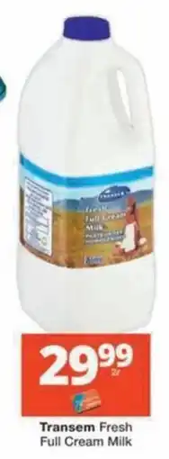 Checkers Transem Fresh Full Cream Milk offer