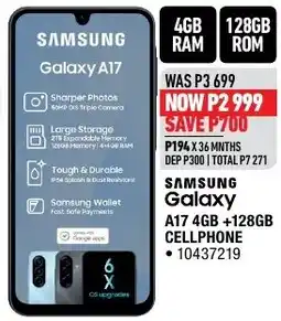 Home Corp Samsung Galaxy A17 4GB + 128GB offer