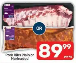 Pick n Pay Pork Ribs Plain or Marinaded offer