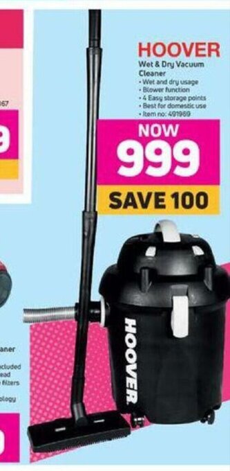 MTN Hoover - Wet & Dry Vacuum Cleaner offer