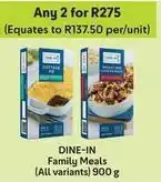 Makro Family meals offer