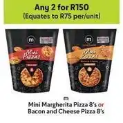 Makro Mini - margherita pizza 8's or bacon and cheese pizza 8's offer