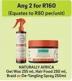 Makro Gel wax 255 ml, hair food 250 ml, braid or de-tangling spray 250 ml offer