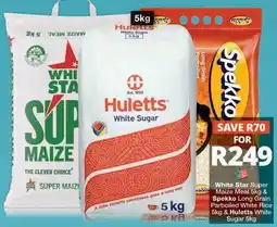 Checkers Huletts - white star super maize meal & spekko long grain parboiled white rice offer