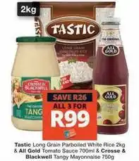 Checkers Tastic - long grain parboiled white rice & tomato sauce & tangy mayonnaise offer