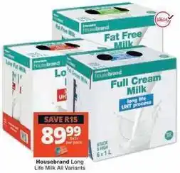 Checkers Long life milk offer