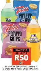 Checkers Tait's - soft drink & potato chips offer