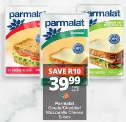 Checkers Parmalat - gouda/cheddar/mozzarella cheese slices offer
