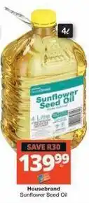 Checkers Sunflower seed oil offer