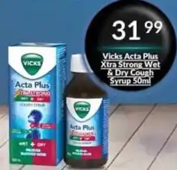 Super Save Vicks Acta Plus Xtra Strong Wet & Dry Cough Syrup offer