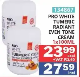 Arrow Cash And Carry PRO WHITE TURMERIC RADIANT EVEN TONE CREAM offer