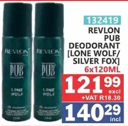 Arrow Cash And Carry Revlon Pub Deodorant [Lone Wolf / Silver Fox] offer