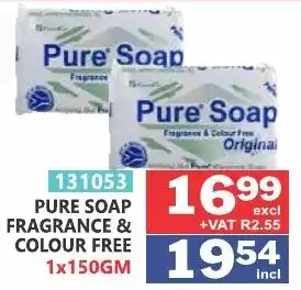 Arrow Cash And Carry Pure soap fragrance & colour free offer