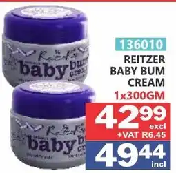 Arrow Cash And Carry REITZER BABY BUM CREAM offer