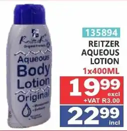 Arrow Cash And Carry REITZER AQUEOUS LOTION offer