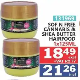 Arrow Cash And Carry SOF N FREE CANNABIS & SHEA BUTTER HAIRFOOD offer