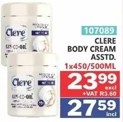 Arrow Cash And Carry CLERE BODY CREAM offer