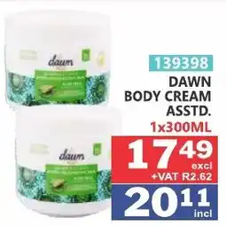 Arrow Cash And Carry Dawn Body Cream offer