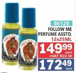 Arrow Cash And Carry Follow Me Perfume Assorted offer