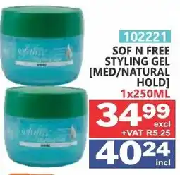 Arrow Cash And Carry SOF N FREE STYLING GEL offer