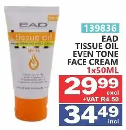 Arrow Cash And Carry EAD TISSUE OIL EVEN TONE FACE CREAM offer