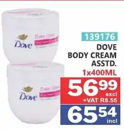 Arrow Cash And Carry Dove Body Cream Assorted offer