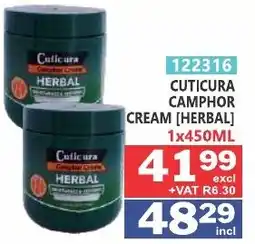 Arrow Cash And Carry Cuticura Camphor Cream [Herbal] offer
