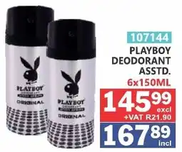 Arrow Cash And Carry PLAYBOY DEODORANT ASSTD. offer