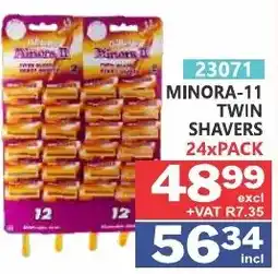 Arrow Cash And Carry MINORA-11 TWIN SHAVERS offer