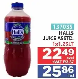Arrow Cash And Carry Halls Juice ASSTD. offer