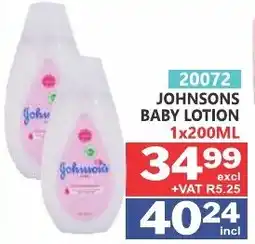 Arrow Cash And Carry JOHNSONS BABY LOTION offer