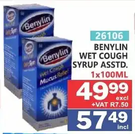 Arrow Cash And Carry BENYLIN WET COUGH SYRUP offer