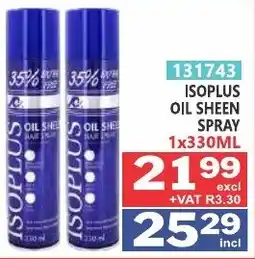 Arrow Cash And Carry Isopplus oil sheen spray offer