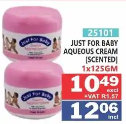 Arrow Cash And Carry Just for baby aqueous cream scented offer