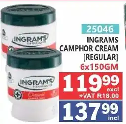 Arrow Cash And Carry INGRAMS CAMPHOR CREAM [REGULAR] offer