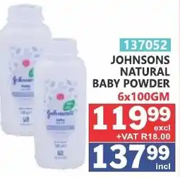 Arrow Cash And Carry JOHNSONS NATURAL BABY POWDER offer