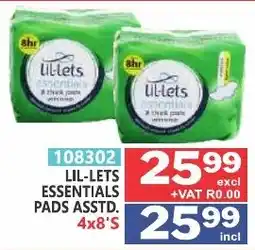 Arrow Cash And Carry Lil-lets Essentials Pads offer