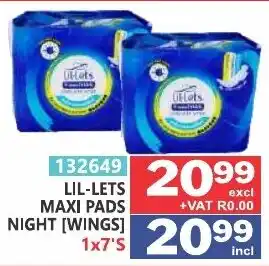 LIL-LETS MAXI PADS NIGHT [WINGS]