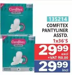 Arrow Cash And Carry Comfitex Pantyliner Assorted offer