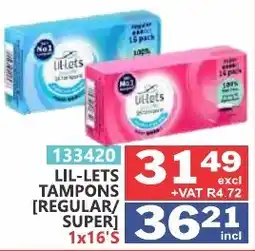 Arrow Cash And Carry LIL-LETS TAMPONS offer