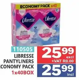 Arrow Cash And Carry LIBRESSE PANTYLINERS offer